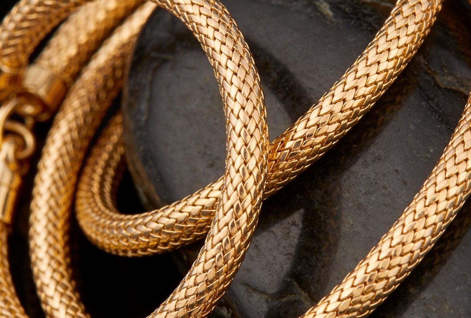 Mesh armband 18 karaat