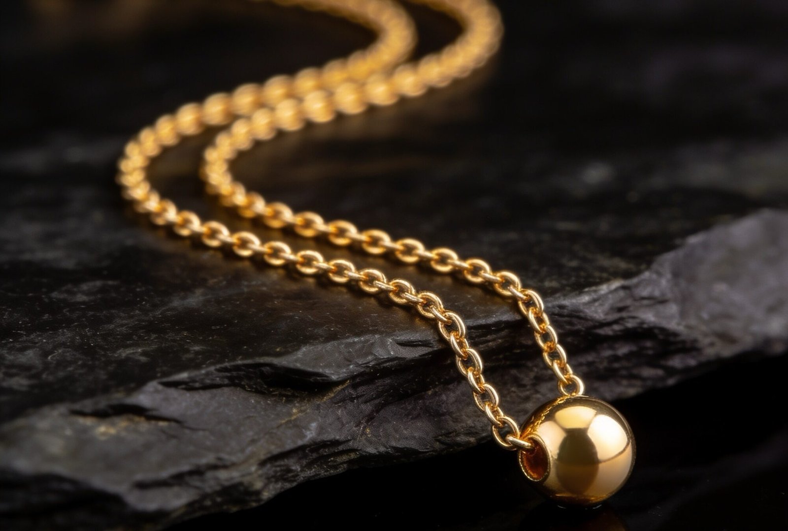 Fijne ketting met hanger 18 karaat