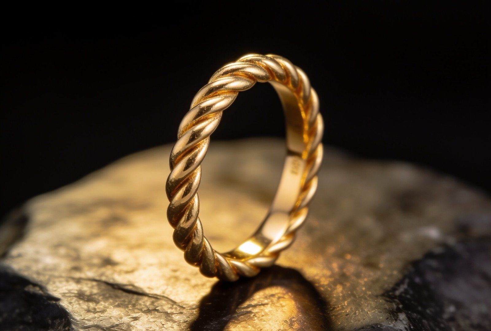 Gedraaide ring 21 karaat