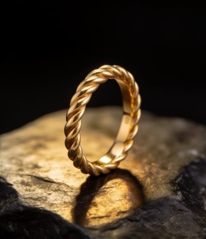 Gedraaide ring 21 karaat