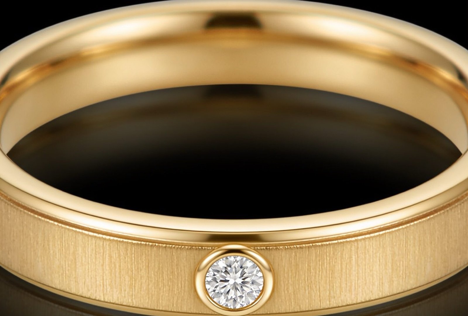 Ring met solitaire steen 18 karaat