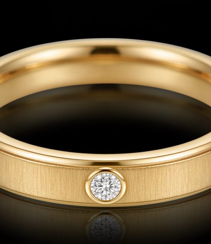 Ring met solitaire steen 18 karaat